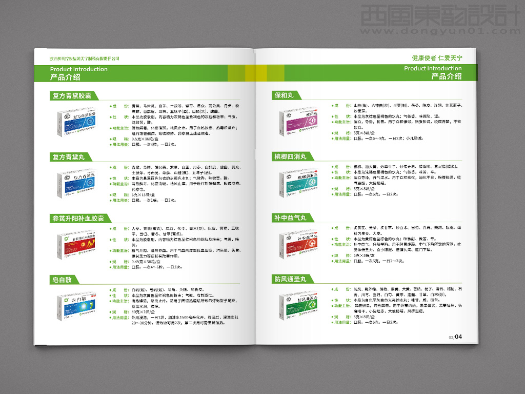 陜西醫(yī)藥控股集團(tuán)天寧制藥有限責(zé)任公司系列藥品包裝設(shè)計(jì)之產(chǎn)品手冊(cè)內(nèi)頁設(shè)計(jì)