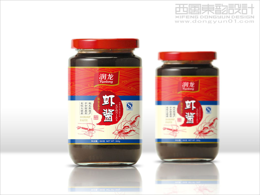 潤龍食品公司蝦醬包裝設(shè)計(jì) 潤龍食品公司蝦醬包裝設(shè)計(jì)