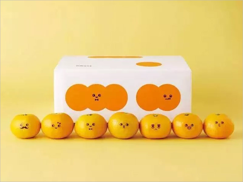 日本桔子紙盒包裝設(shè)計(jì)，俏皮可愛(ài)