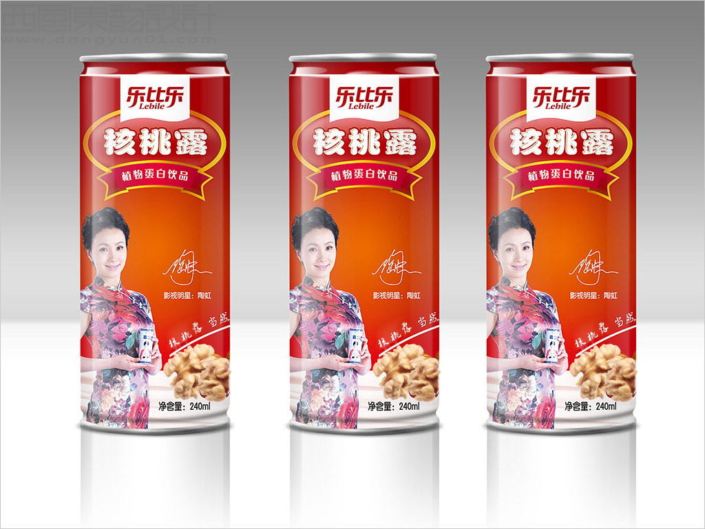 承德樂(lè)比樂(lè)飲品有限公司核桃露植物蛋白飲品包裝設(shè)計(jì)