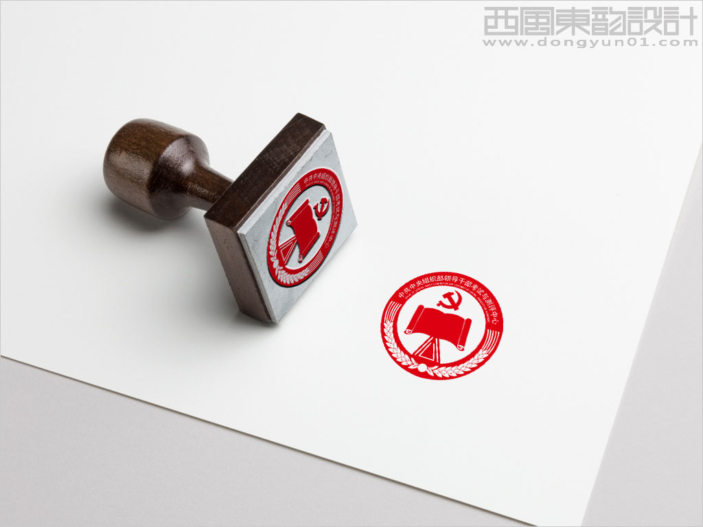 中組部領(lǐng)導(dǎo)干部考試與測評中心logo設(shè)計(jì)應(yīng)用效果