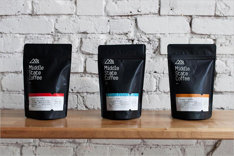 Middle State Coffee 咖啡包裝設計