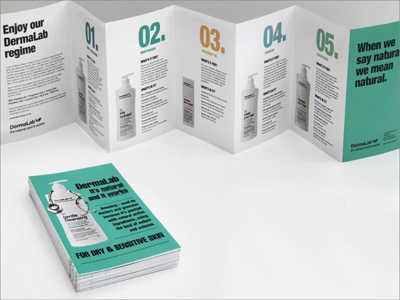 澳大利亞DermaLab護(hù)膚品產(chǎn)品宣傳折頁設(shè)計