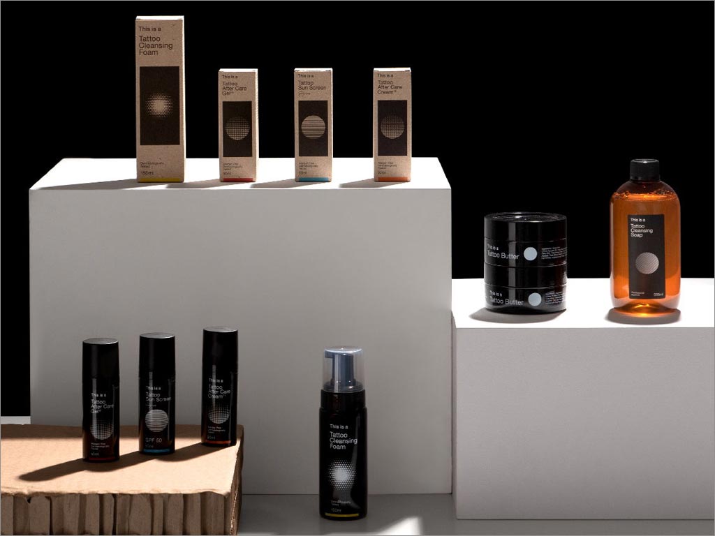 This is a 紋身后護(hù)理化妝產(chǎn)品包裝設(shè)計(jì)