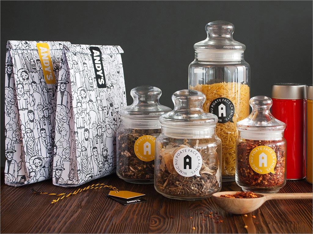 Andy's Pizza披薩餐廳logo店面設(shè)計之包裝設(shè)計