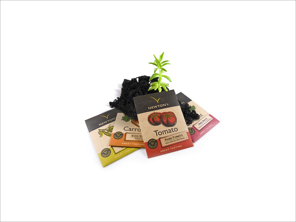 漂亮的種子包裝設(shè)計，不太花哨，但仍然現(xiàn)代而新鮮