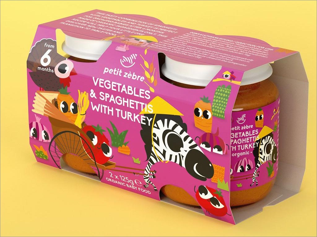瑞士PetitZèbre嬰兒營養(yǎng)食品包裝設(shè)計(jì)