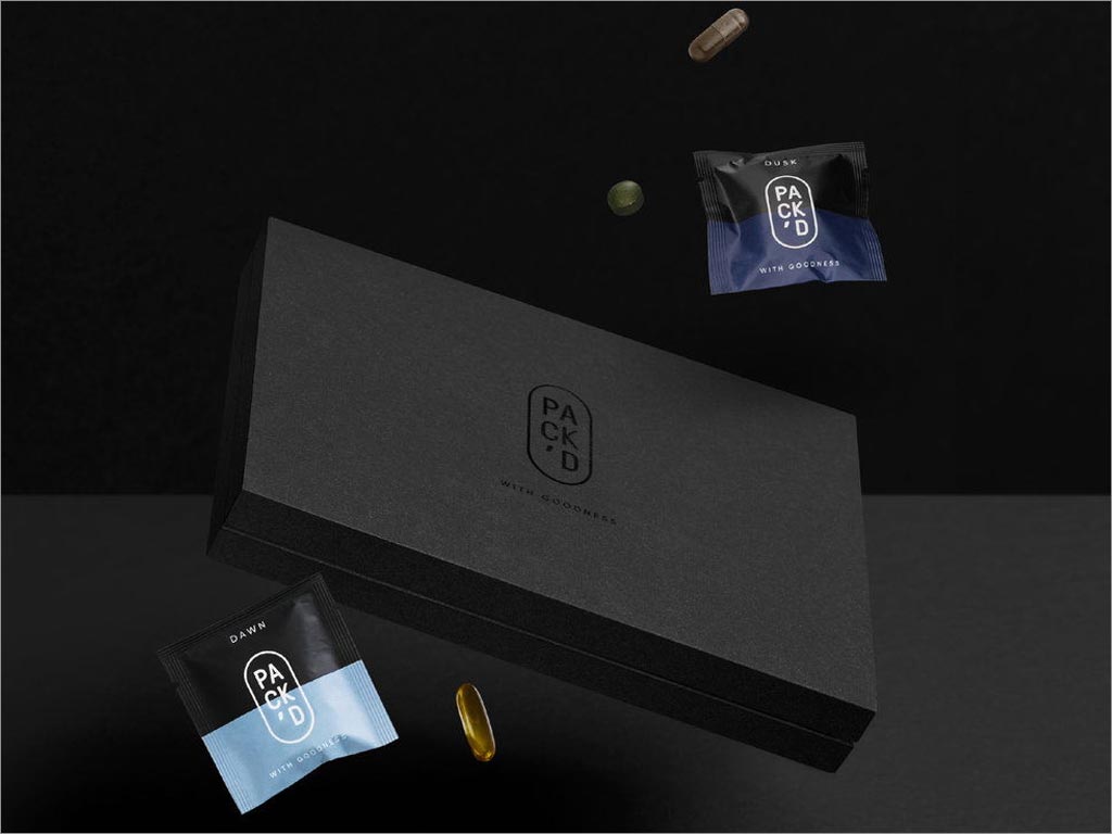 比利時Pack'd維生素保健品禮盒與內(nèi)袋包裝設(shè)計