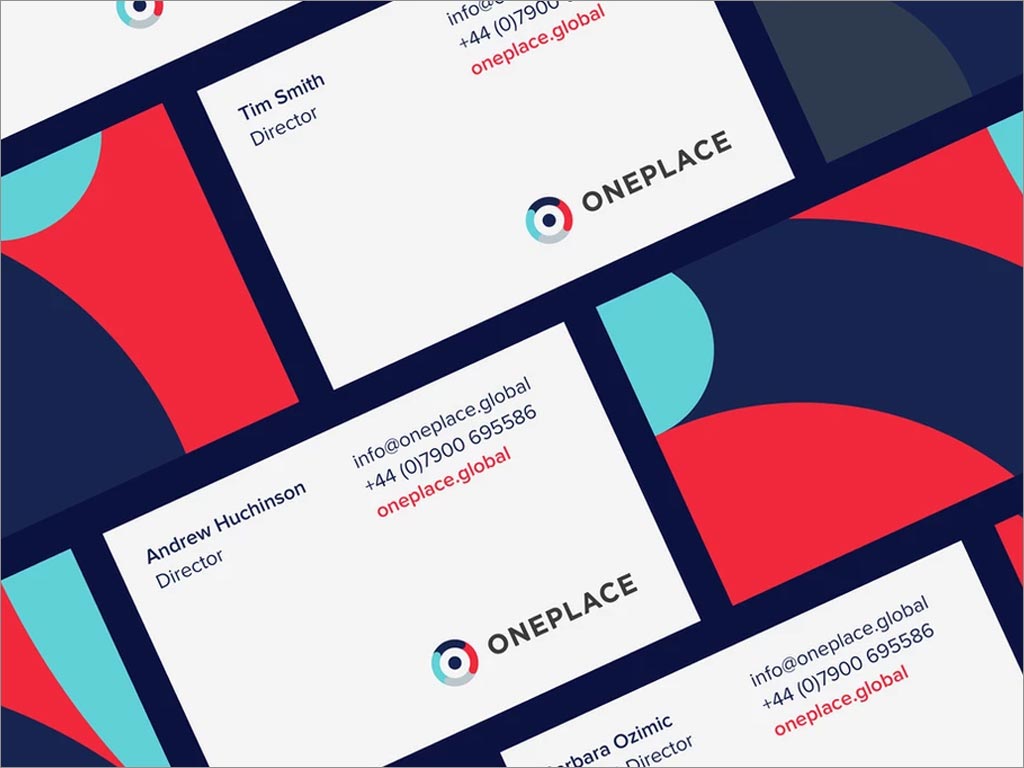 英國OnePlace客戶關系管理系統(tǒng)品牌形象名片設計