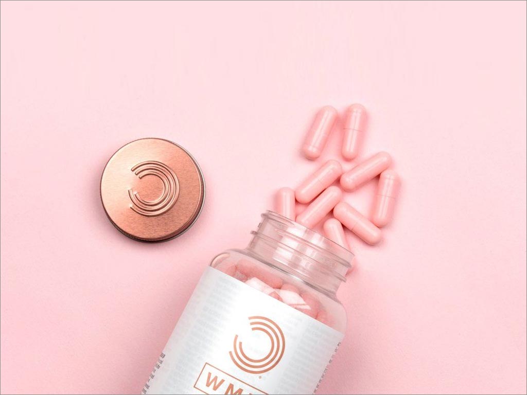 WMN蛋白女性運(yùn)動營養(yǎng)品瓶簽包裝設(shè)計