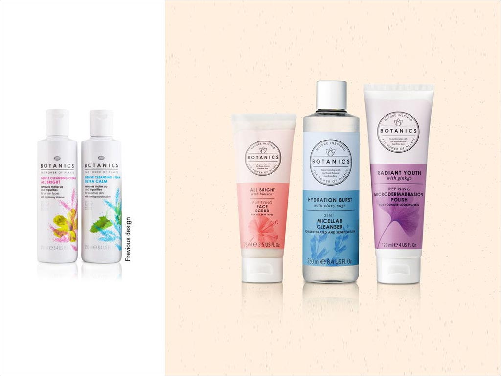 英國Botanics植物性護(hù)膚品包裝設(shè)計(jì)之新舊包裝設(shè)計(jì)對比