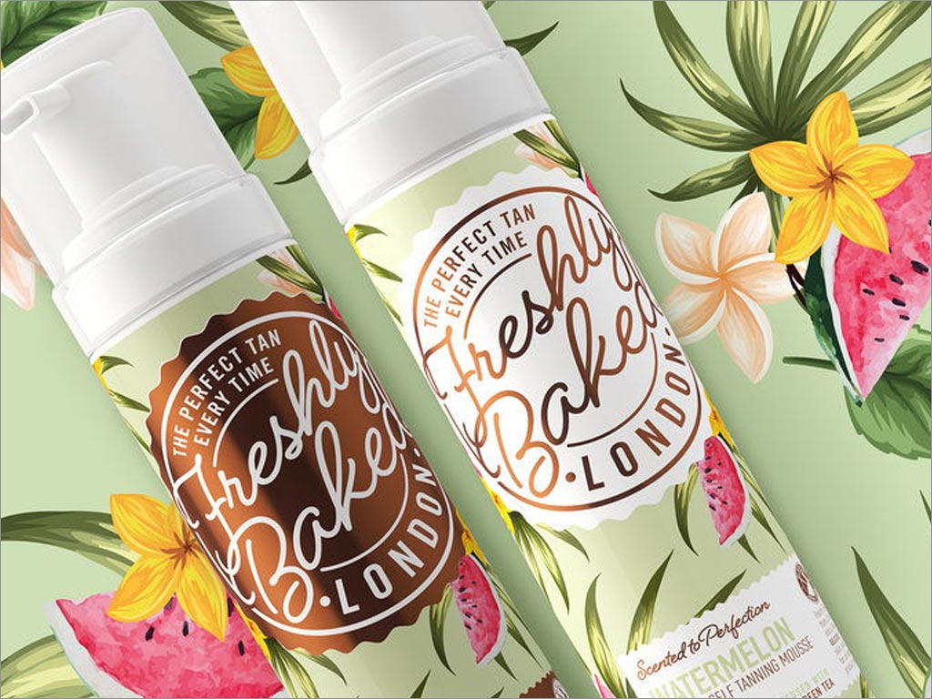 FRESHLY BAKED LONDON防曬黑霜包裝設(shè)計之插畫設(shè)計