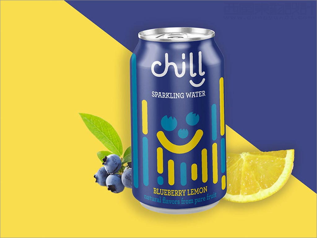 Chill藍(lán)莓味氣泡水包裝設(shè)計