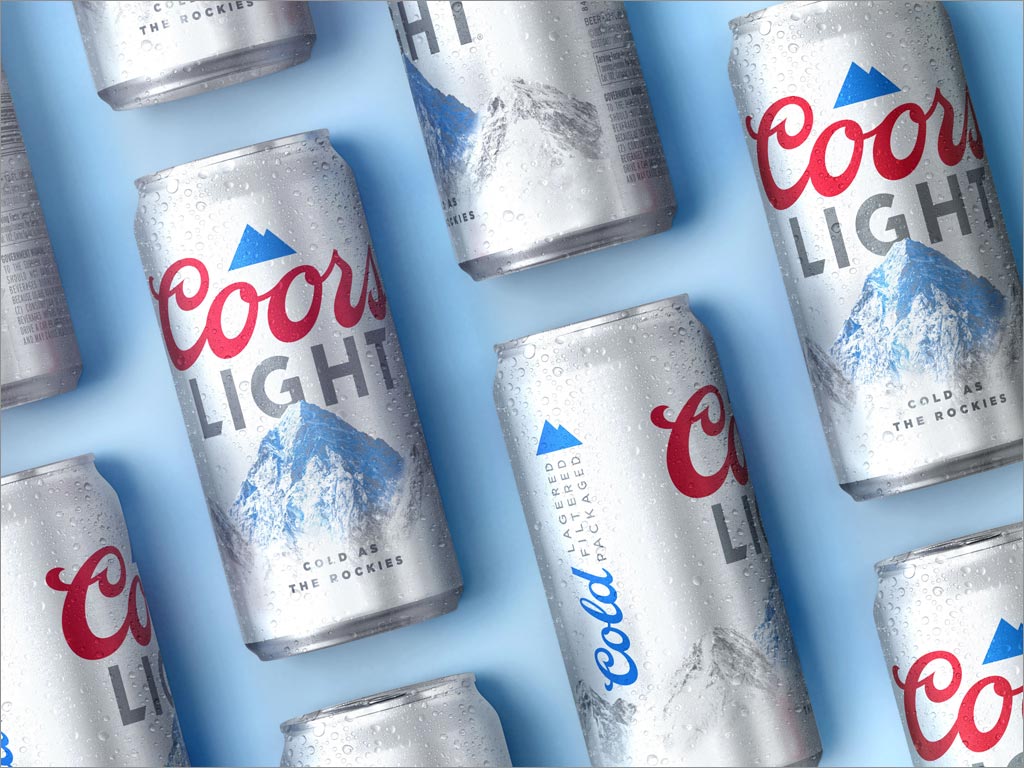 美國Coors Light易拉罐啤酒包裝設(shè)計
