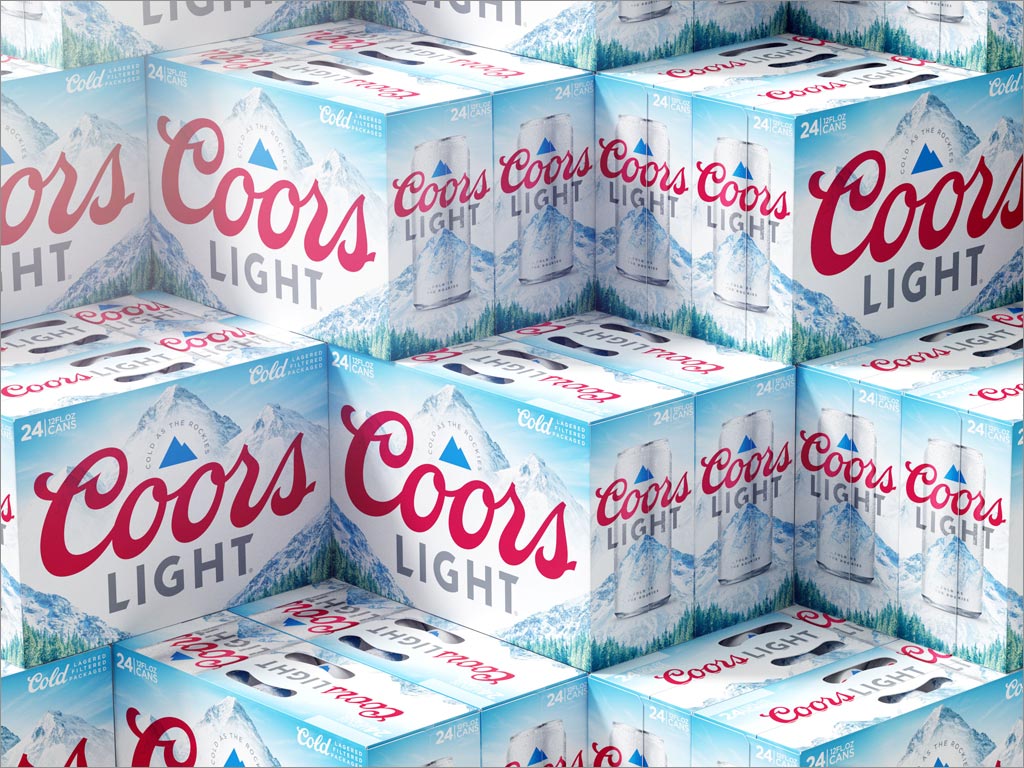 美國Coors Light啤酒外箱包裝設(shè)計