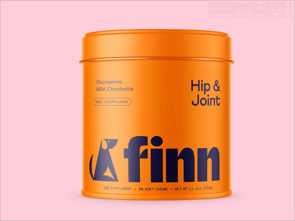美國(guó)Finn寵物狗骨骼保健食品包裝設(shè)計(jì)