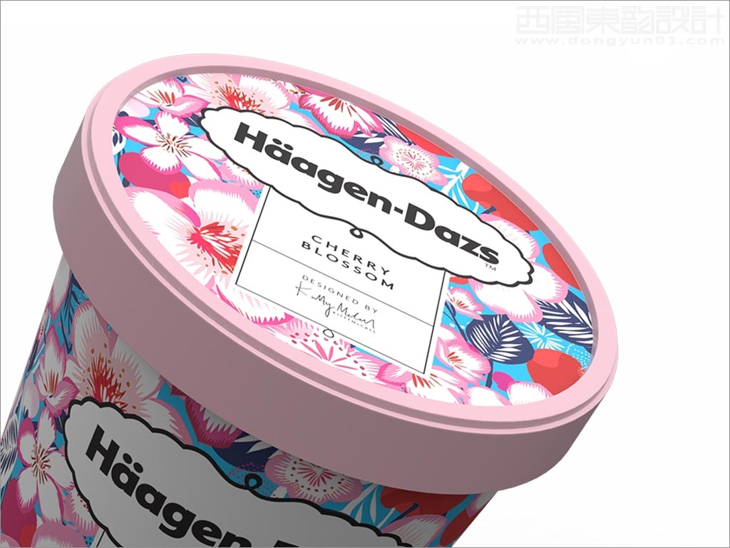 采用獨(dú)特插畫的美國哈根達(dá)斯冰淇淋包裝設(shè)計(jì)