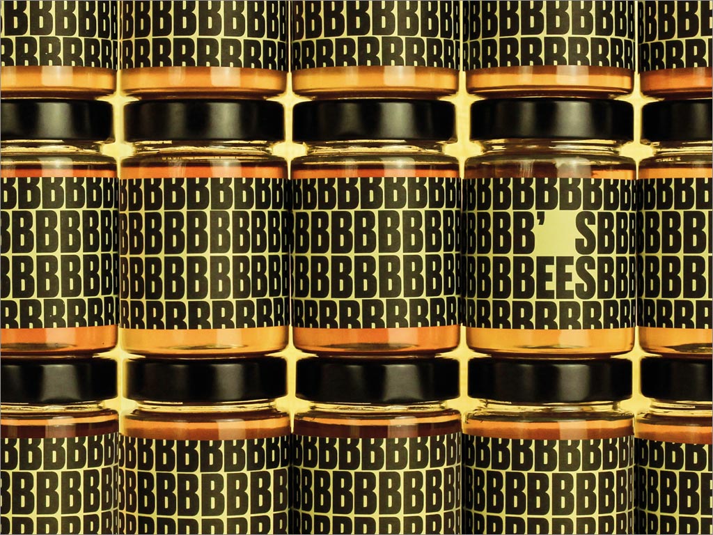 有趣的英國B's Bees蜂蜜瓶簽包裝設(shè)計