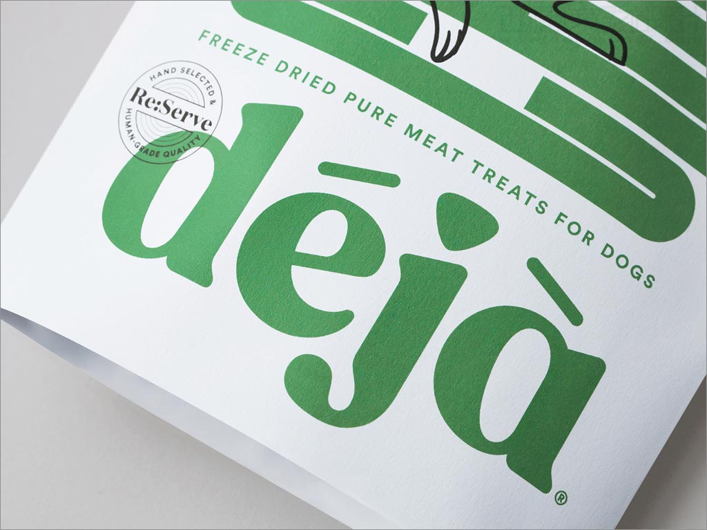 新西蘭déjà狗糧包裝袋設(shè)計之局部細節(jié)展示