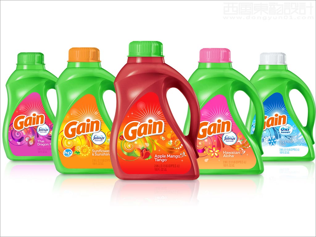 美國Gain洗衣液日化用品包裝設(shè)計