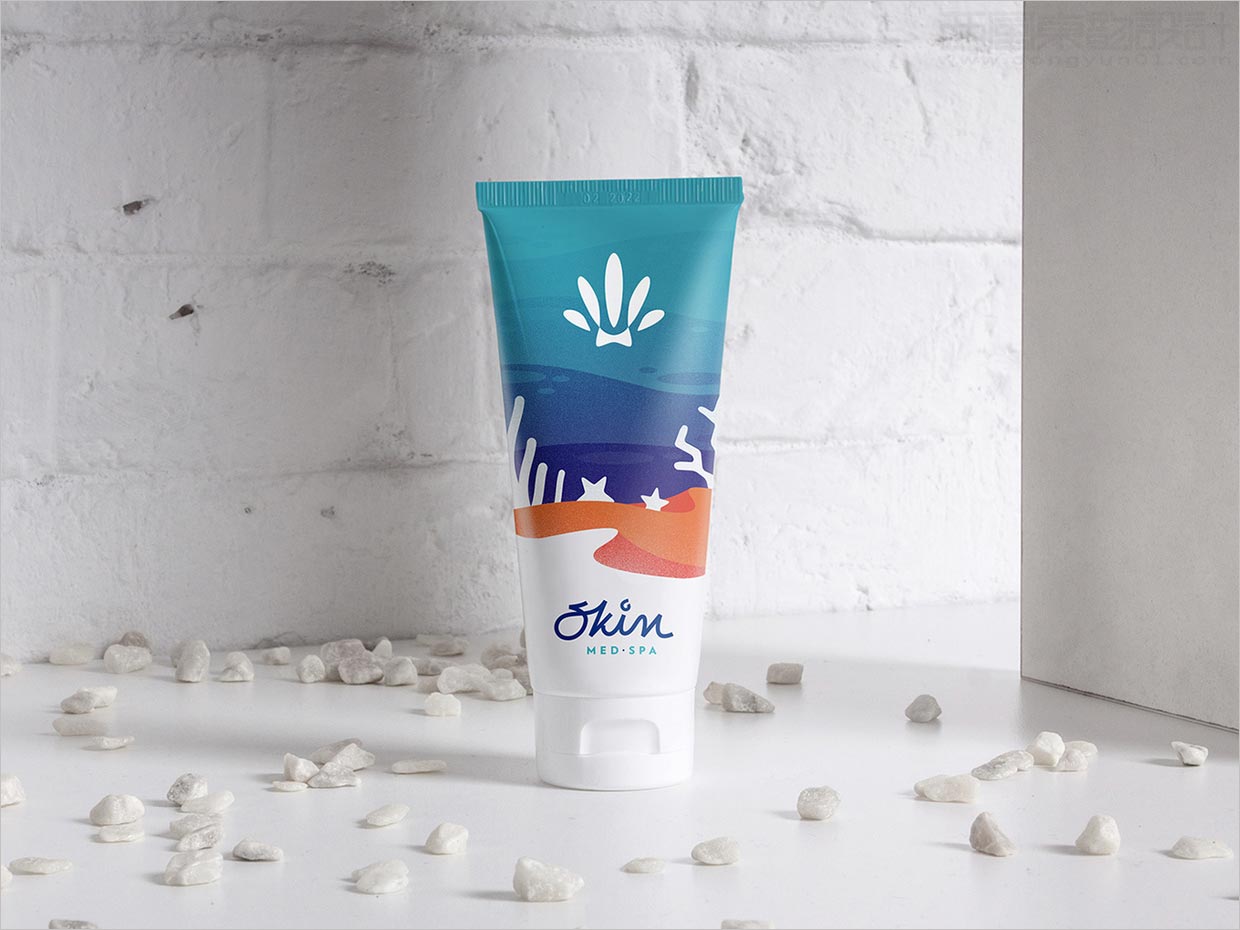美國Skin Med Spa肌膚修復(fù)藥妝產(chǎn)品軟管包裝設(shè)計(jì)