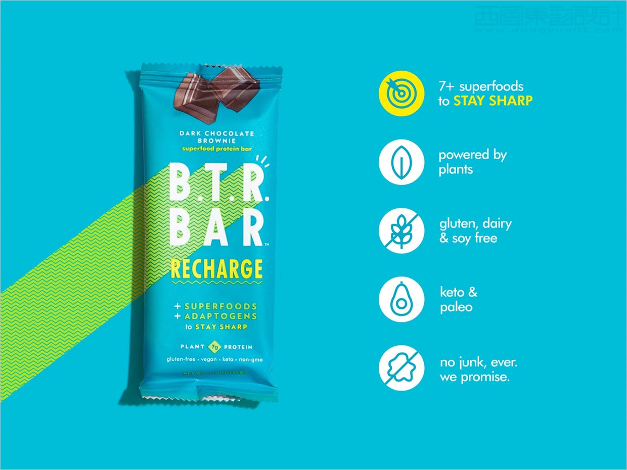 美國BTR Bar能量代餐棒休閑食品包裝設(shè)計