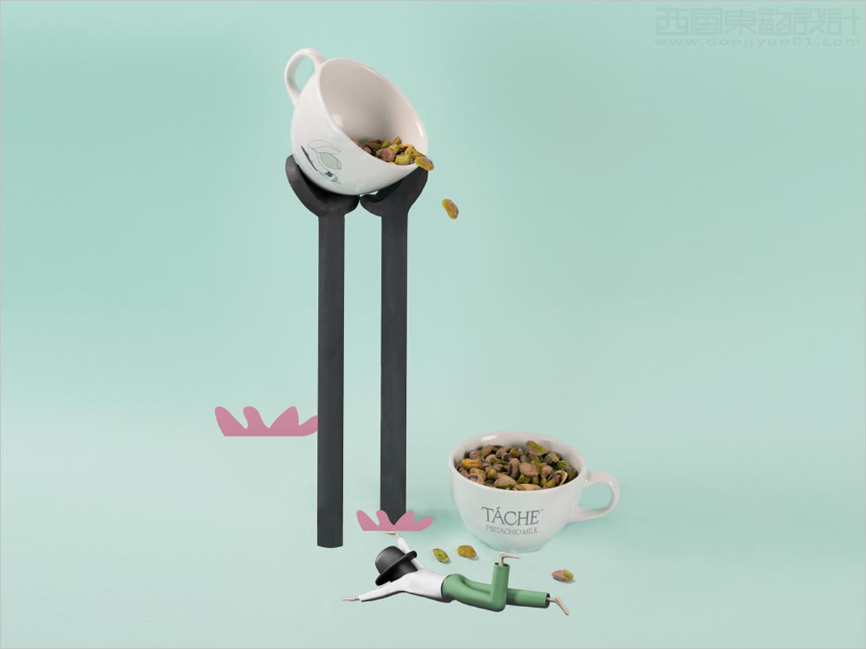 美國(guó)Tache開心果植物奶包裝設(shè)計(jì)之插圖設(shè)計(jì)