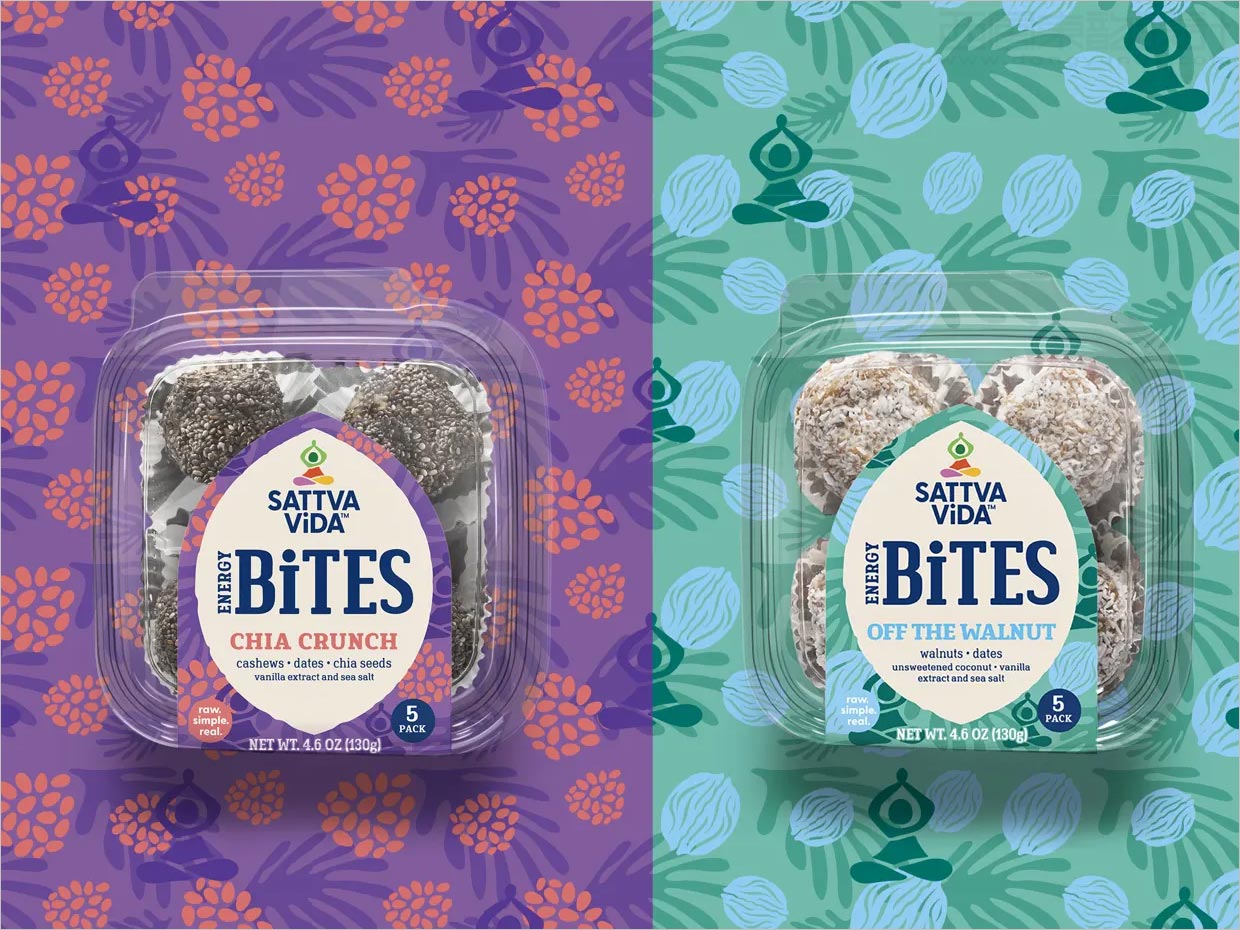美國Sattva Vida素食小吃包裝設(shè)計(jì)