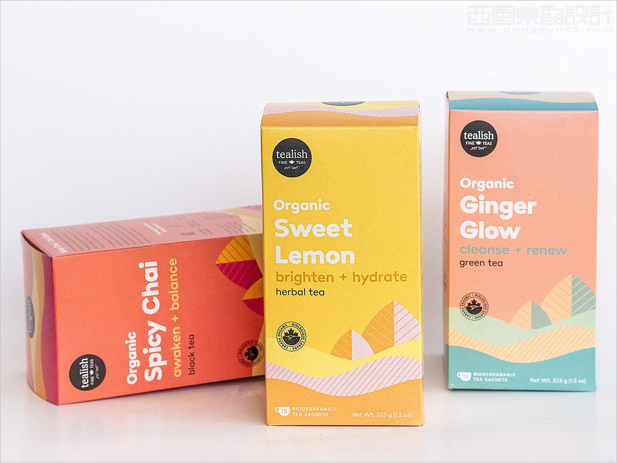 天然時尚的加拿大Tealish有機(jī)茶葉包裝設(shè)計