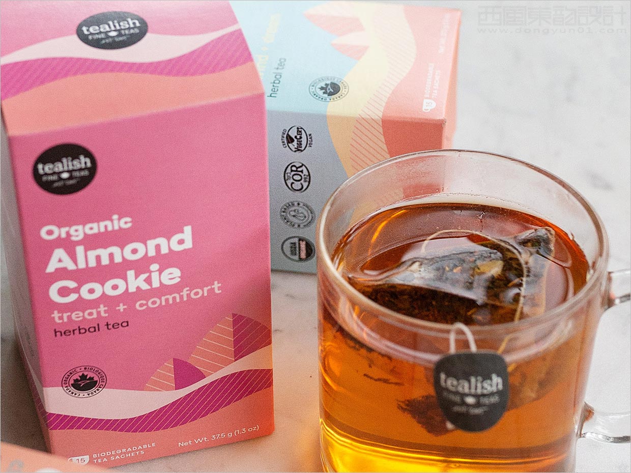 天然時尚的加拿大Tealish有機(jī)茶葉包裝設(shè)計