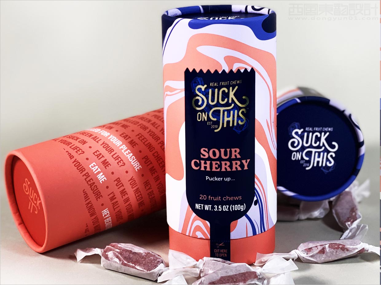 Suck on This太妃糖果零食小吃包裝設(shè)計之實(shí)物照片