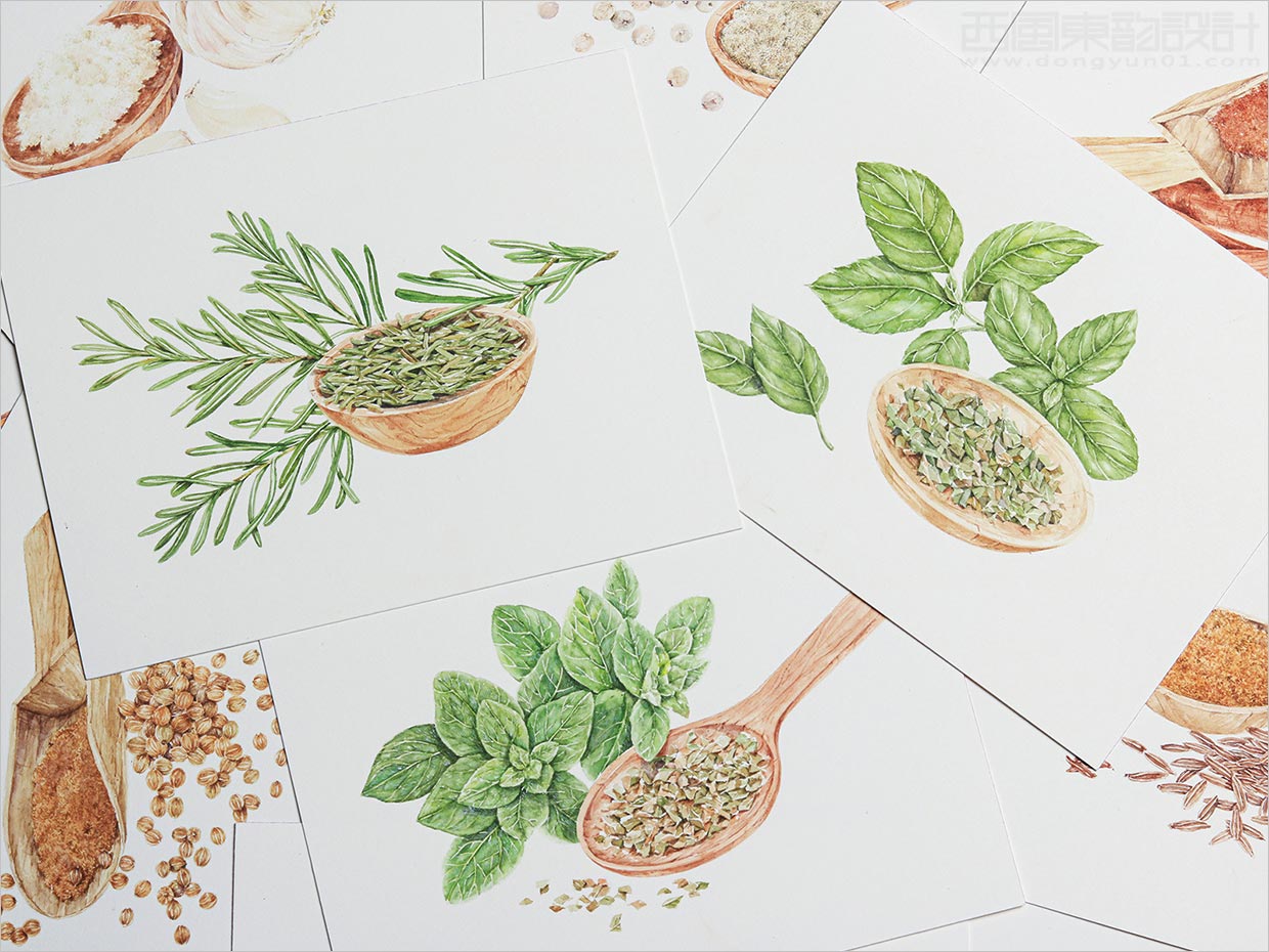 印度尼西亞Koepoe Koepoe調(diào)味料瓶簽包裝設(shè)計(jì)之插畫(huà)設(shè)計(jì)