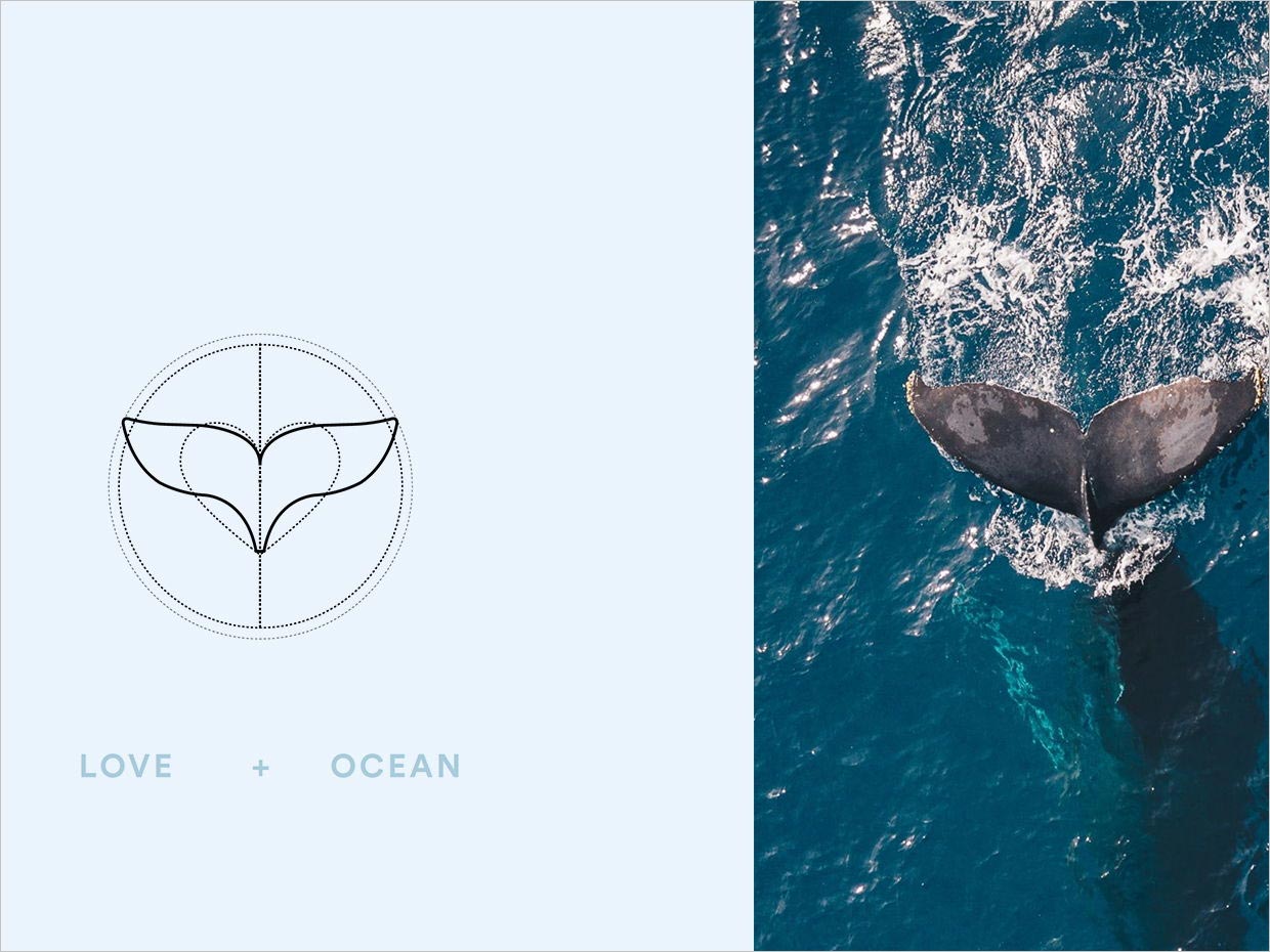 獨(dú)特的Love Ocean兒童沐浴護(hù)膚日化用品logo設(shè)計(jì)之創(chuàng)意說(shuō)明