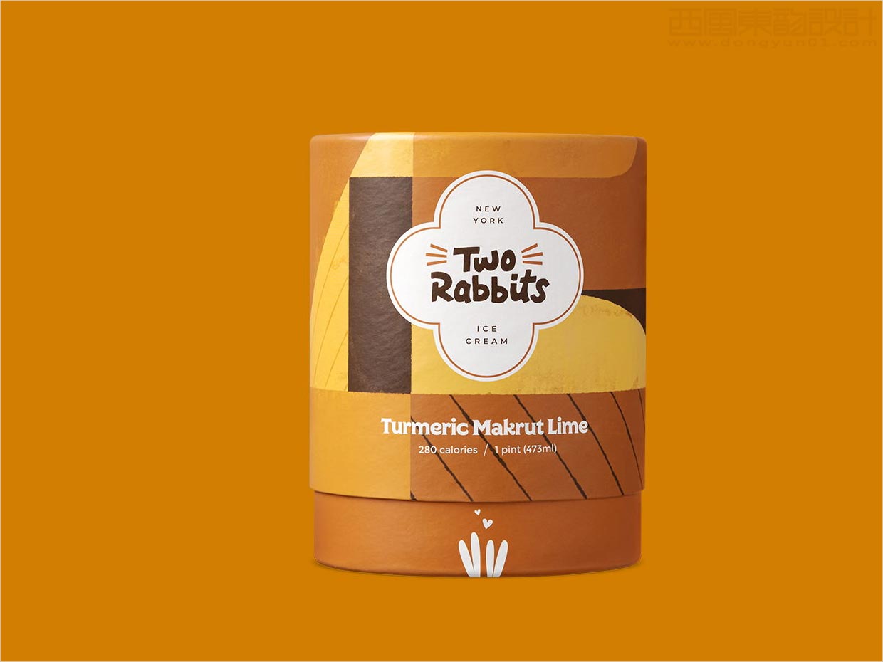 稍縱即逝的快樂，用兩只兔子冰淇淋包裝設(shè)計
