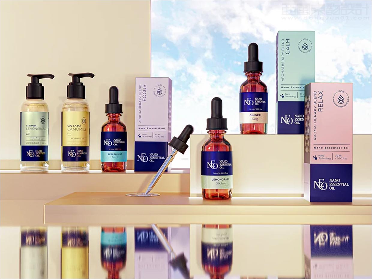 越南N.E.O.香精油護膚品包裝設(shè)計