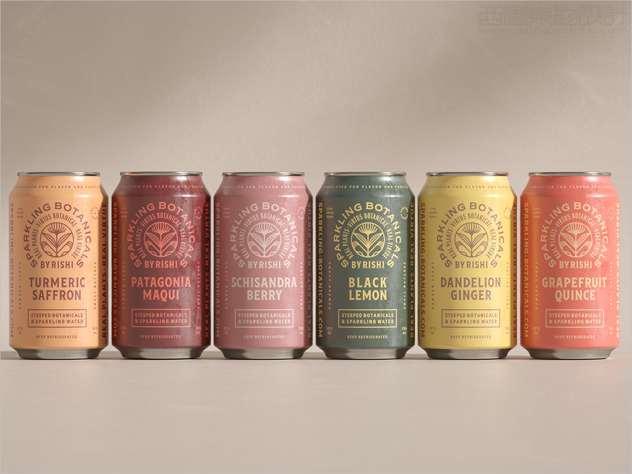 美國Sparkling Botanicals蘇打水飲料包裝設(shè)計