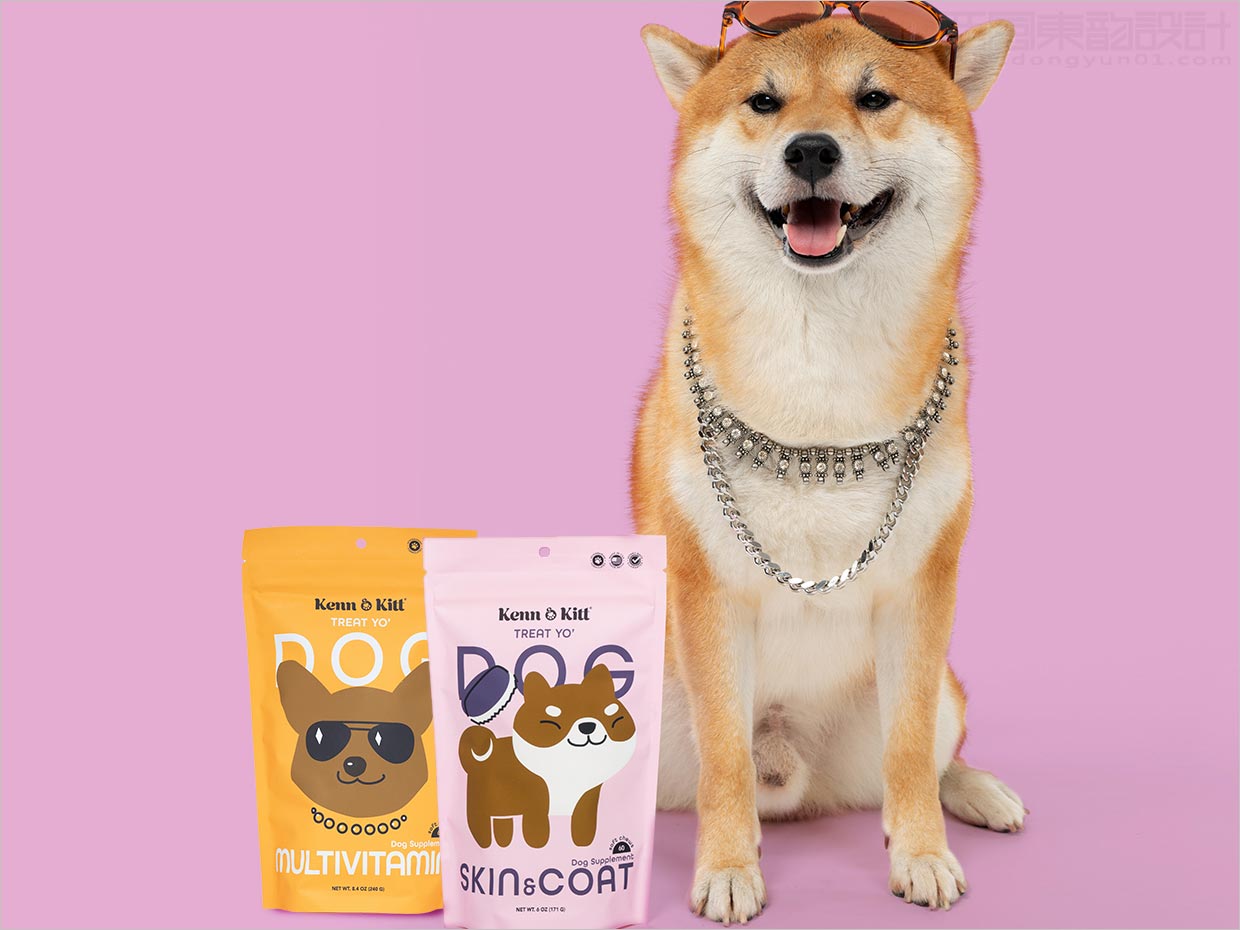 美國Kenn&Kitt寵物狗營養(yǎng)保健食品補充劑包裝設計之實物照片