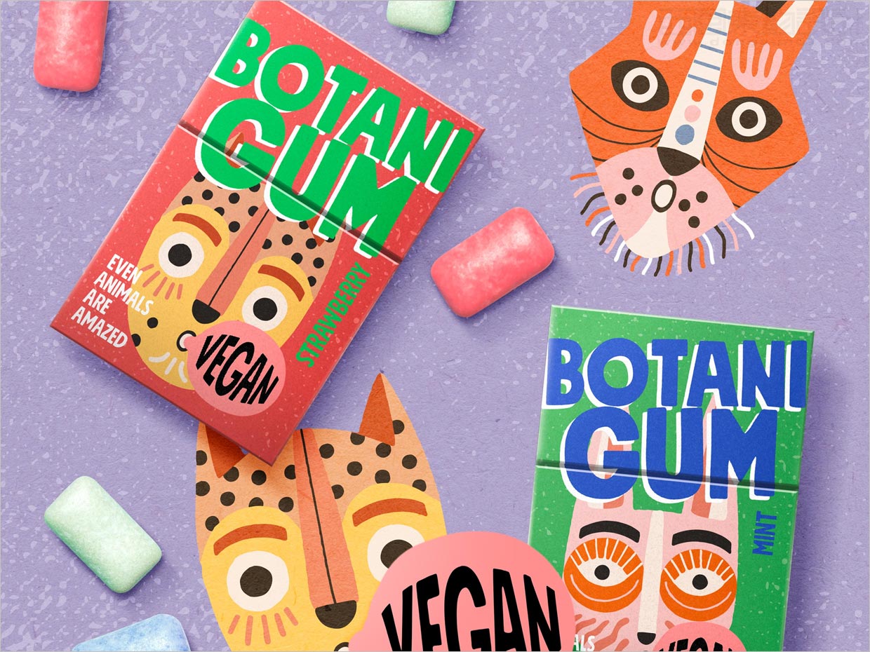 德國Botani Gum口香糖包裝設(shè)計(jì)之實(shí)物照片