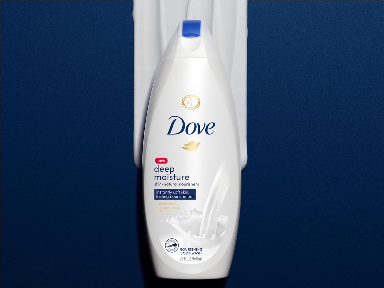 聯(lián)合利華Dove身體沐浴露個(gè)人護(hù)理產(chǎn)品包裝設(shè)計(jì)