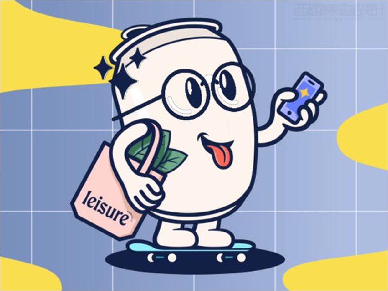 專為流媒體創(chuàng)意人士的Leisure功能飲料包裝設(shè)計之吉祥物設(shè)計