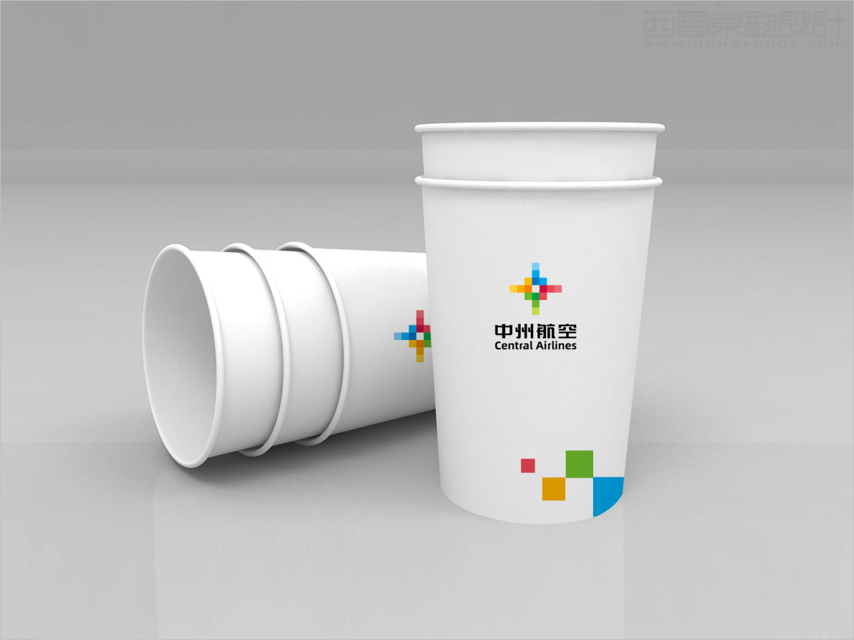 中州航空有限責(zé)任公司品牌形象vi升級(jí)設(shè)計(jì)之應(yīng)用設(shè)計(jì)之紙杯設(shè)計(jì)