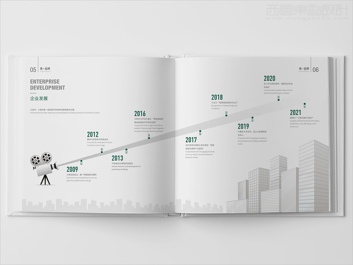山東日照大象房屋建設(shè)公司畫冊(cè)設(shè)計(jì)之企業(yè)發(fā)展歷程內(nèi)頁設(shè)計(jì) 山東日照大象房屋建設(shè)公司畫冊(cè)設(shè)計(jì)之企業(yè)發(fā)展歷程內(nèi)頁設(shè)計(jì)