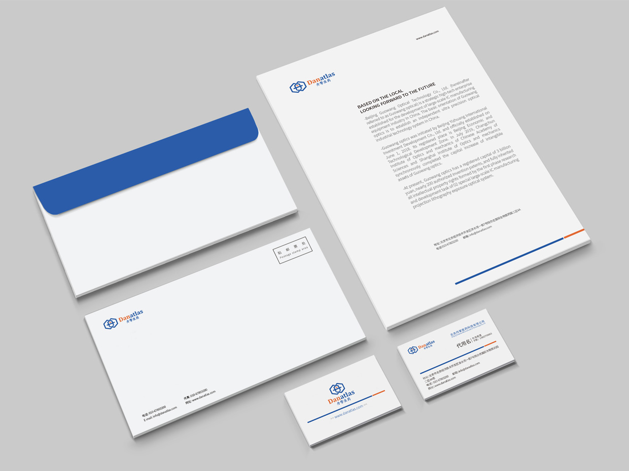 北京丹擎醫(yī)藥科技公司logo設(shè)計(jì)應(yīng)用之辦公用品設(shè)計(jì)