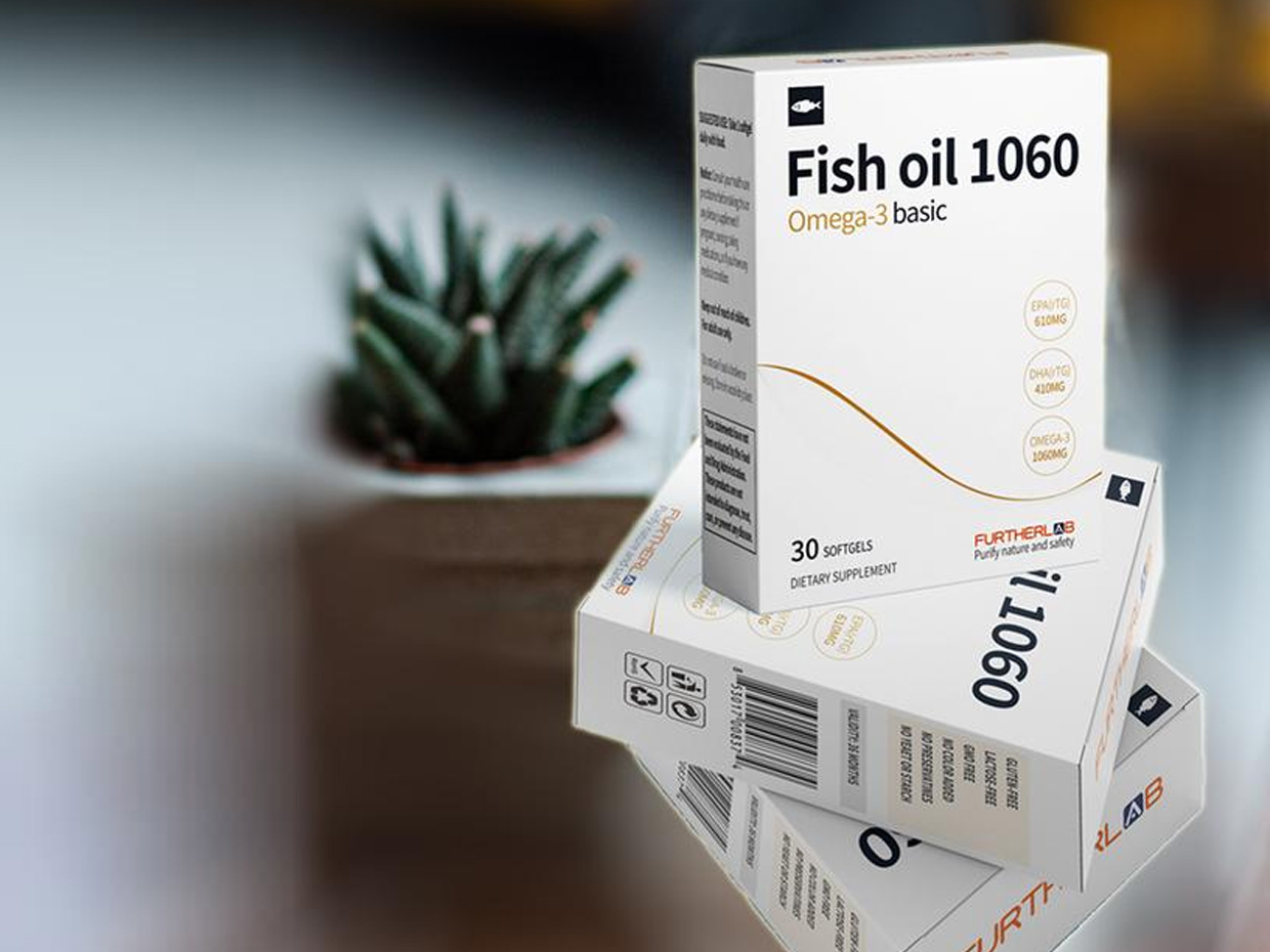FURTHERLAB魚(yú)油保健品包裝設(shè)計(jì)之實(shí)物照片